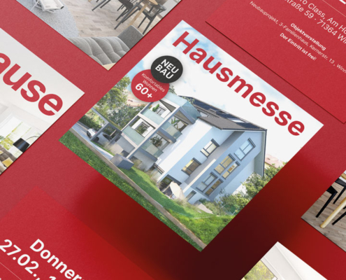 Sautter Werbung+Design Werbeagentur Rems-Murr-Kreis, Projekt: Class Hausbau + Immobilien – Branding, Print und Social