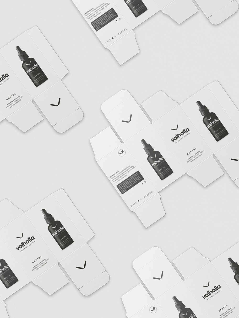 Sautter Werbung & Design Werbeagentur Rems-Murr-Kreis, Projekt: Valhalla The Barber Company – Branding, Packaging Design und Print