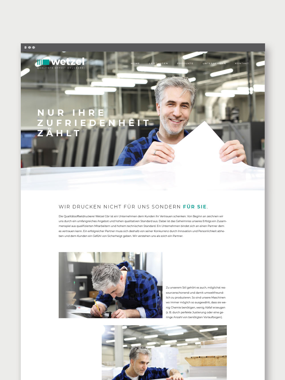 Sautter Werbung & Design Designagentur Rems-Murr-Kreis, Projekt: Wetzel die Druckerei - Branding, Digital, Print